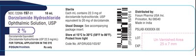 Dorzolamide Label (Dorzolamide HCl Label)